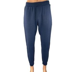 Uniqlo Men's Blue Tapered Leg Elastic Waist Active Trousers Jogger Pants Size M